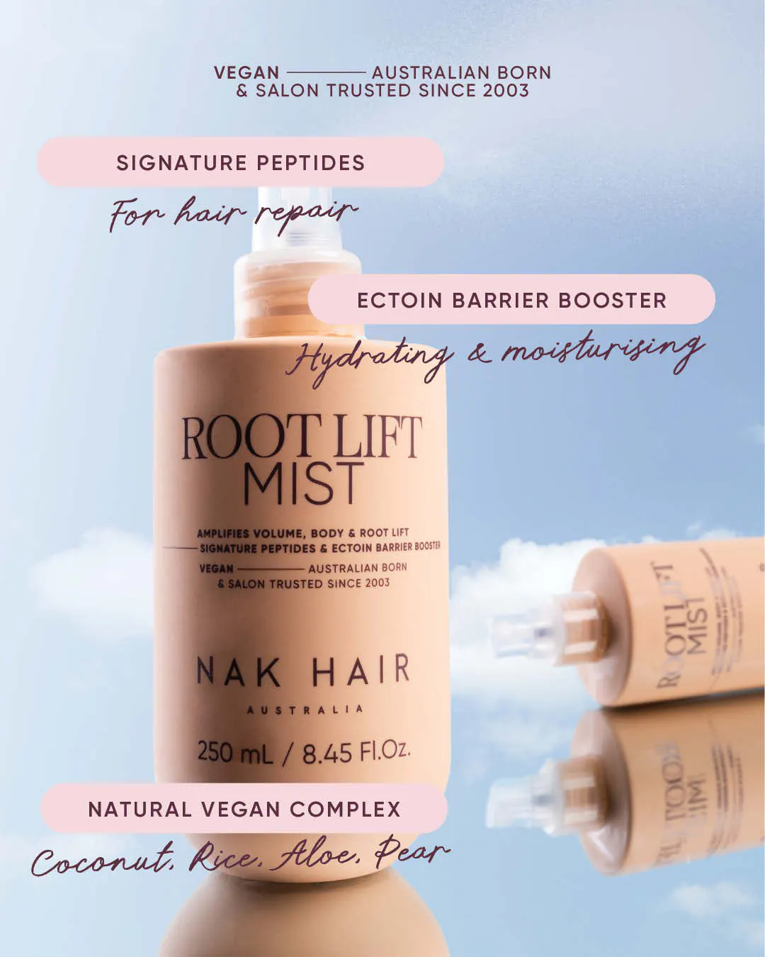 NAK Hair Root Lift Mist 250ml, view 4
