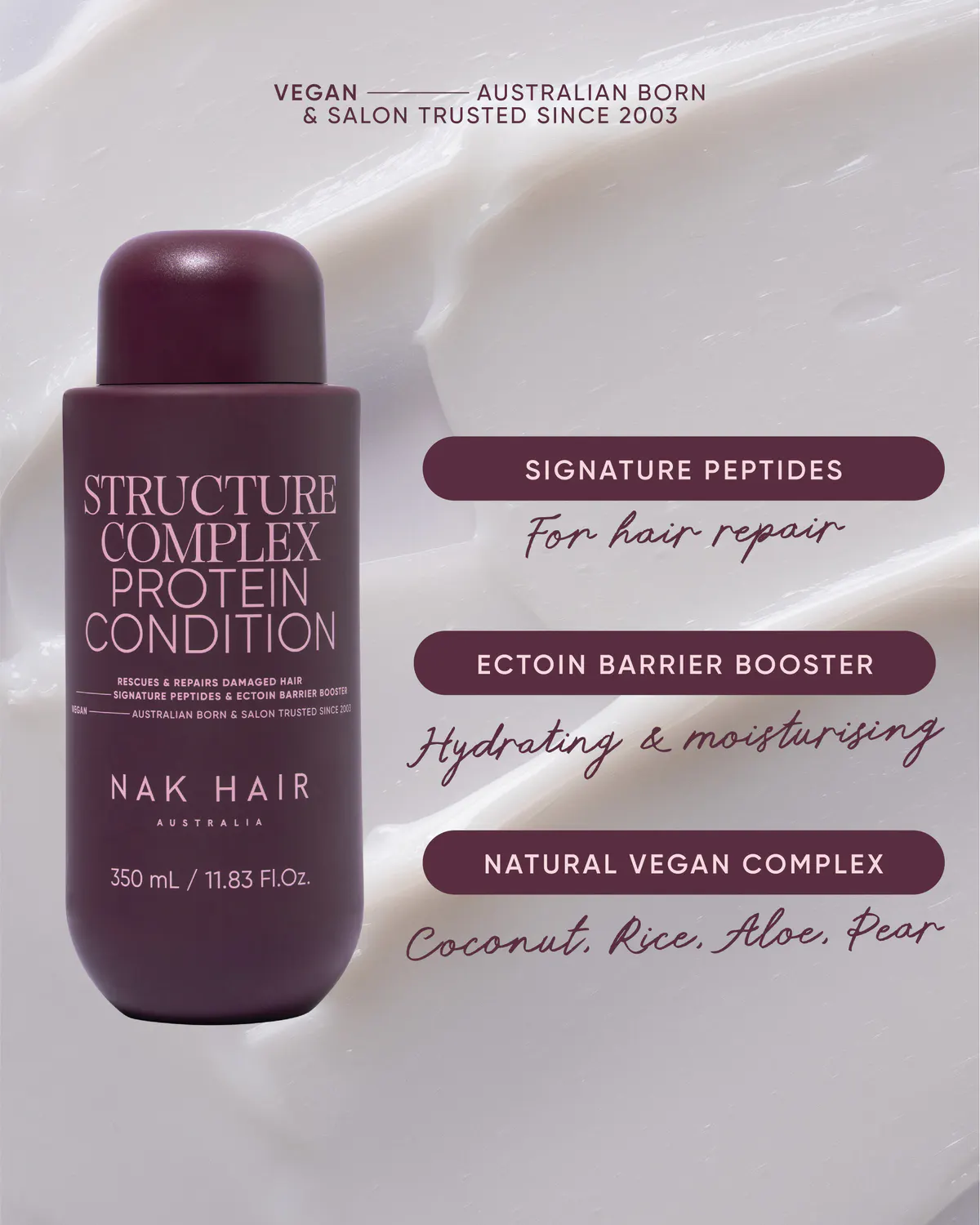 NAK Hair Structure Complex Protein Conditioner 350ml, view 4