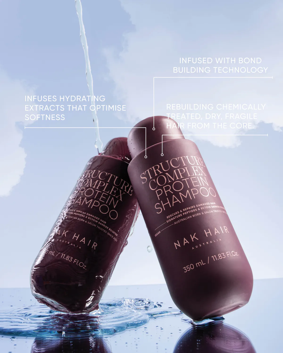 NAK Hair Structure Complex Protein Shampoo 350ml, view 5