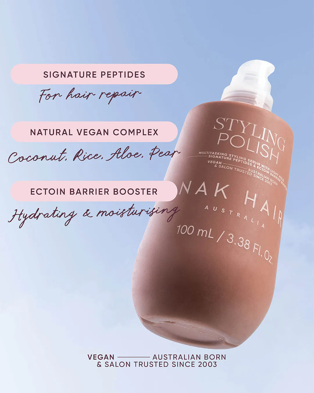 NAK Hair Styling Polish 100ml, view 4