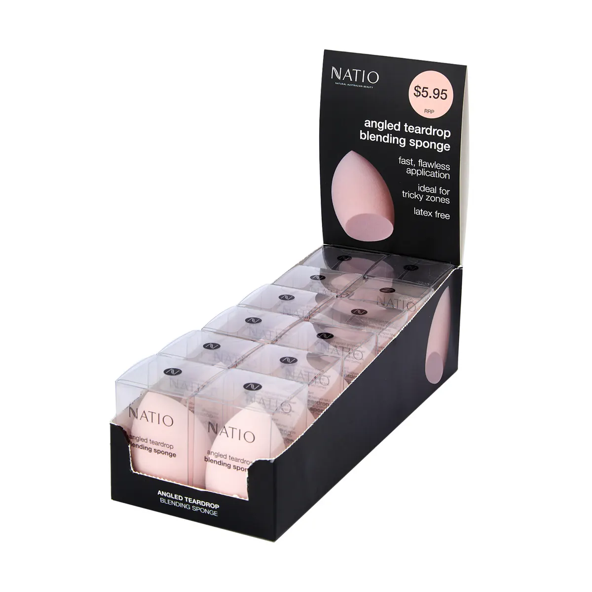Natio Angled Teardrop Blending Sponge 14.42g, view 5