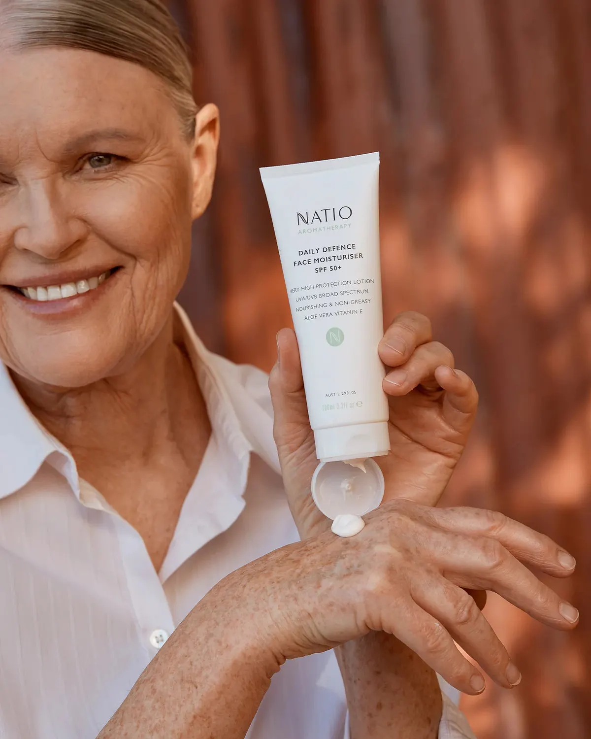 Natio Daily Defence Face Moisturiser SPF 50+ 100ml, view 3