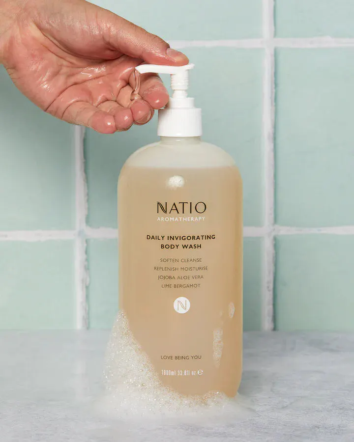 Natio Daily Invigorating Body Wash 1000ml, view 4