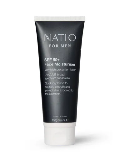 Natio For Men SPF 50+ Face Moisturiser 100g