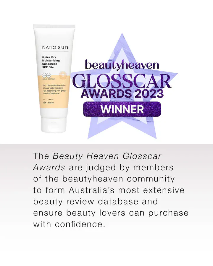 Natio Quick Dry Moisturising Sunscreen SPF 50+ 100ml, view 3