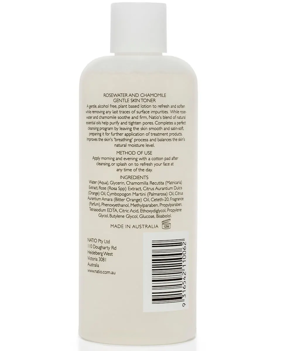 Natio Rosewater and Chamomile Gentle Skin Toner 250ml, view 3