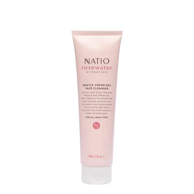 Natio Rosewater Hydration Gentle Cream-Gel Face Cleanser 100ml