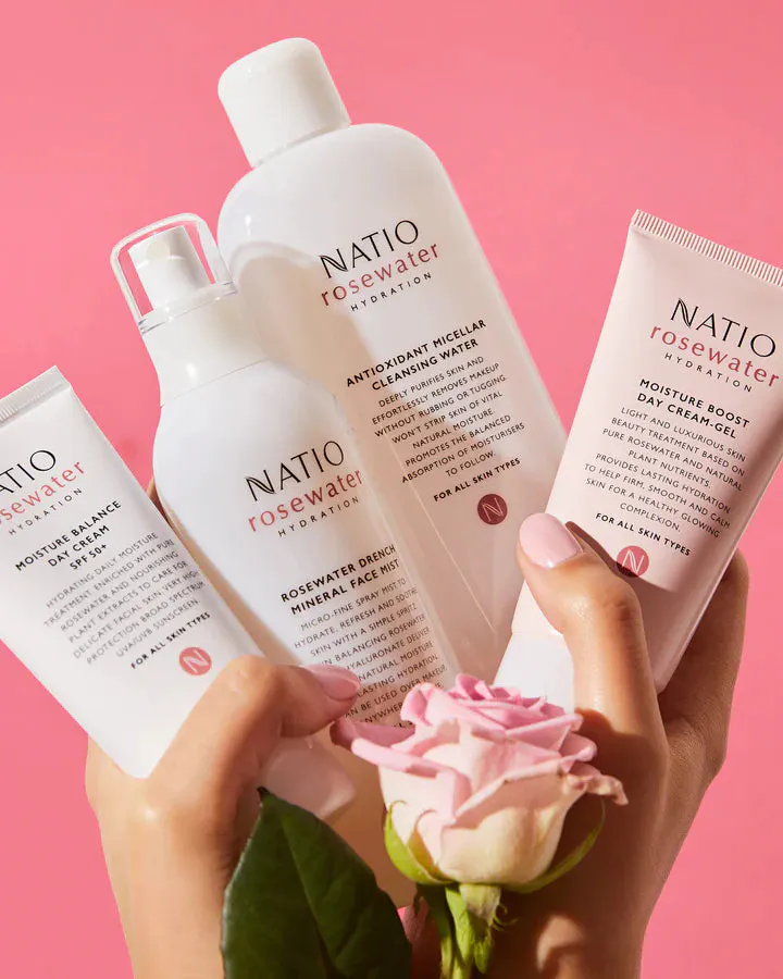Natio Rosewater Hydration Moisture Balance Day Cream SPF 50+ 90ml, view 3