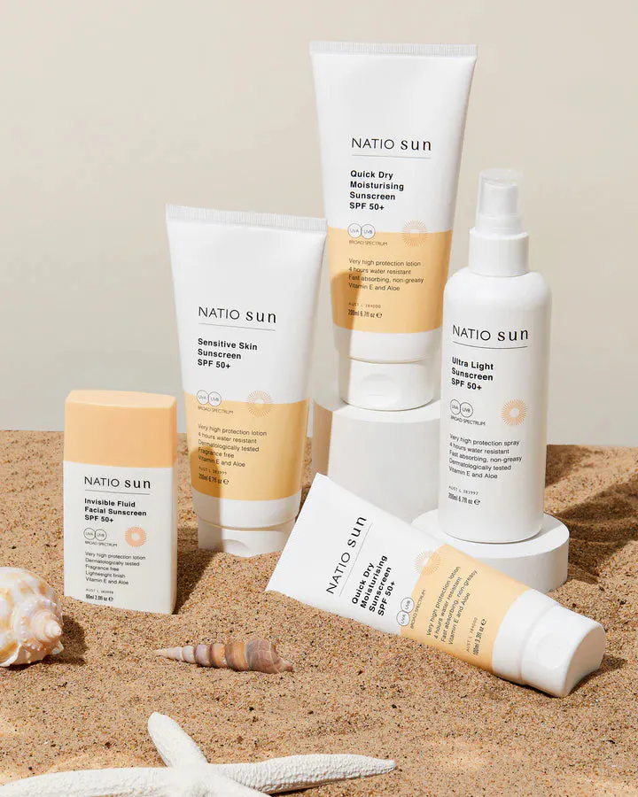 Natio Sensitive Skin Sunscreen SPF 50+ 200ml, view 3