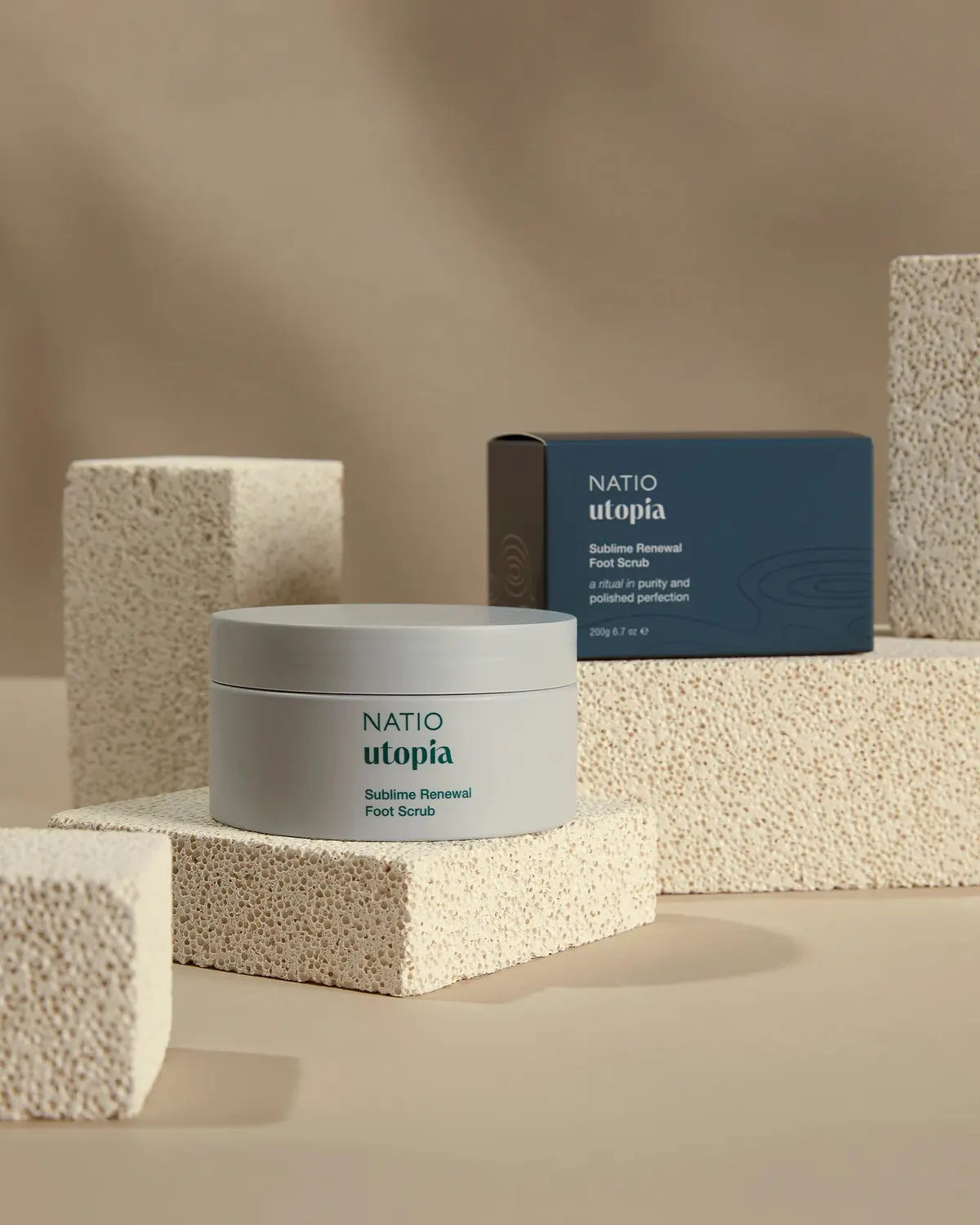 Natio Utopia Sublime Renewal Foot Scrub 200g, view 5
