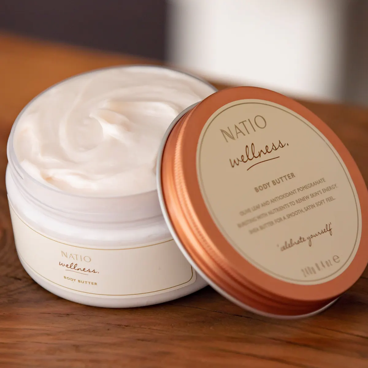 Natio Wellness Body Butter 240g, view 2