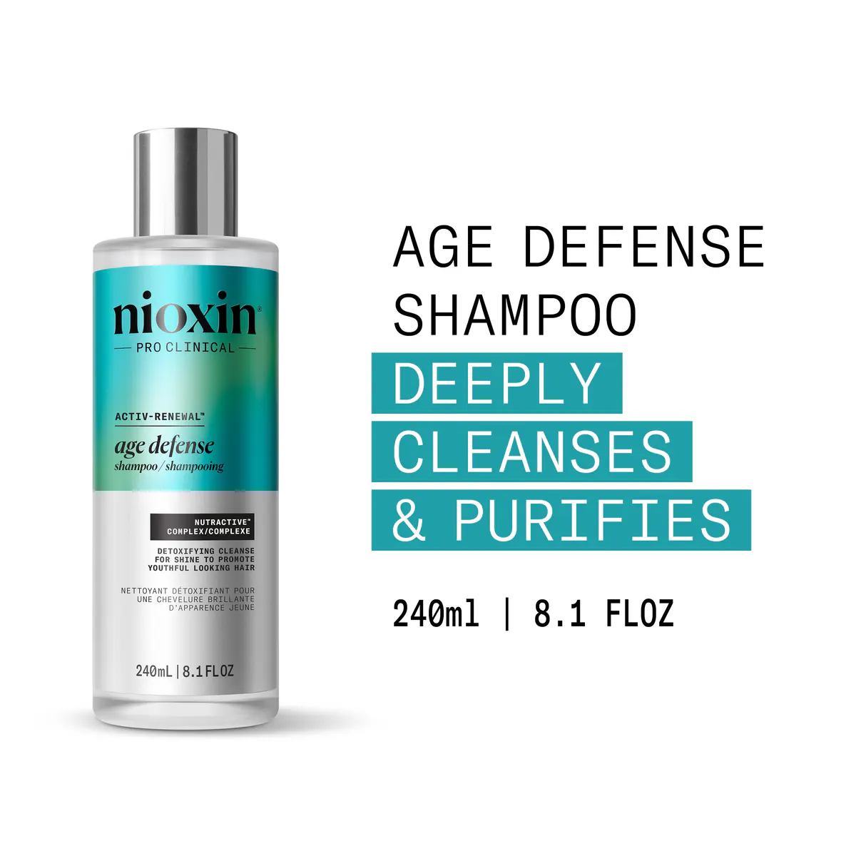 Nioxin Age Defense Shampoo 240ml, view 2