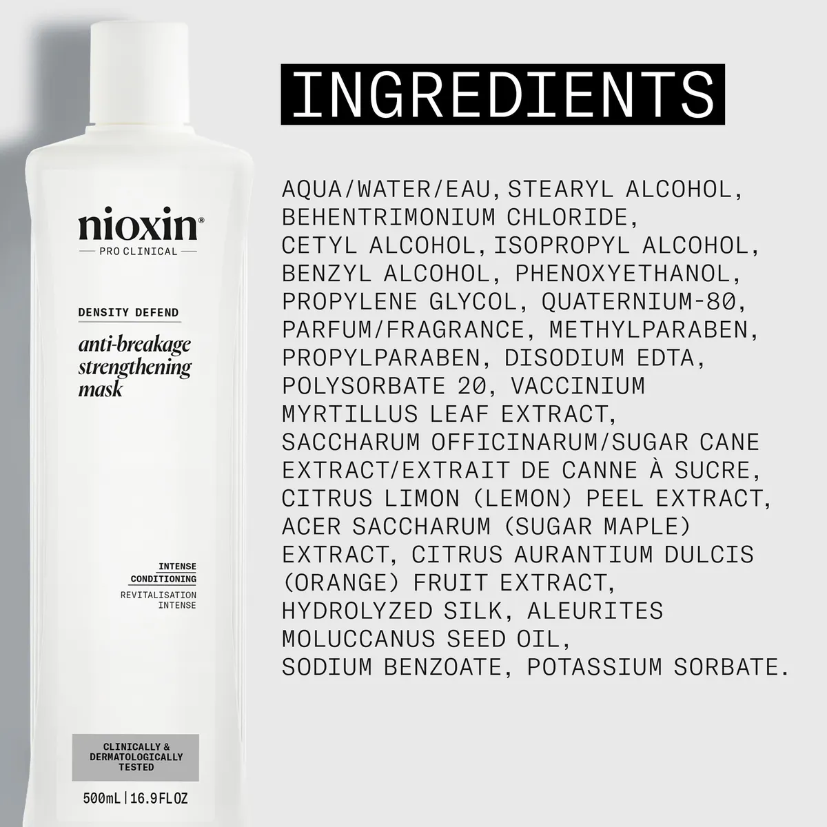 Nioxin Density Defend Anti-breakage Strengthening Mask 500ml, view 6
