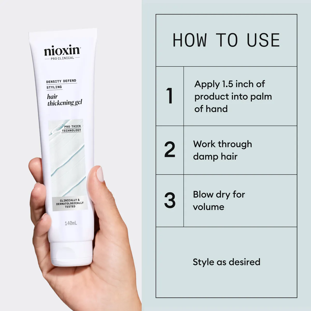 Nioxin Density Defend Hair Thickening Gel 140ml, view 4