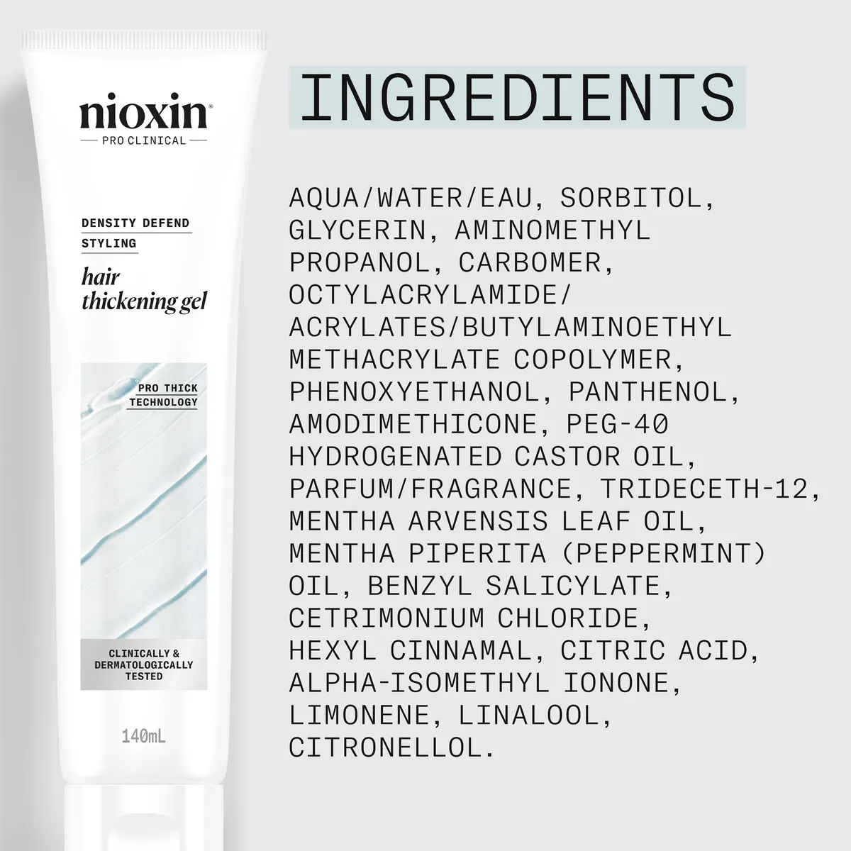 Nioxin Density Defend Hair Thickening Gel 140ml, view 6