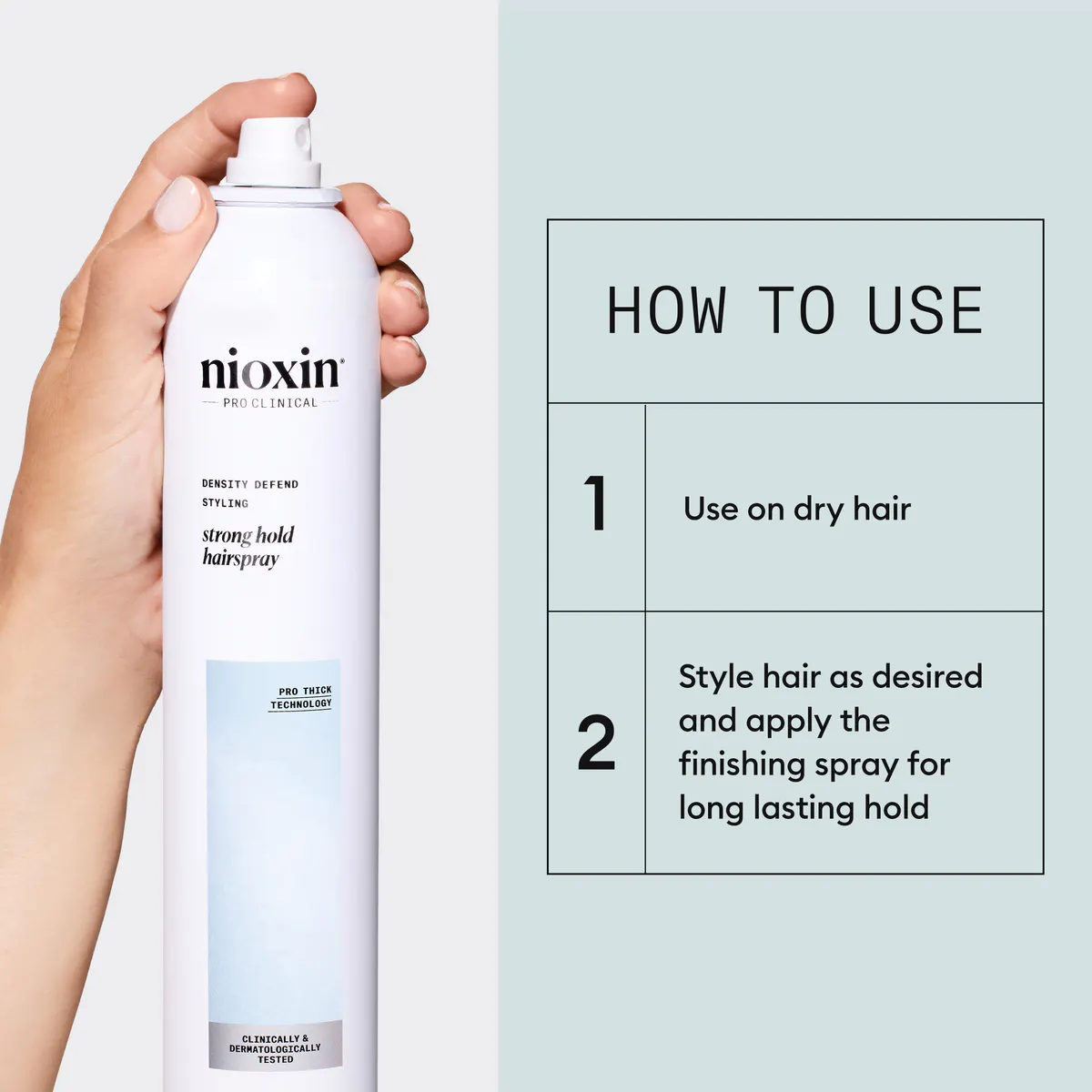 Nioxin Density Defend Styling Strong Hold Hairspray 300ml, view 4