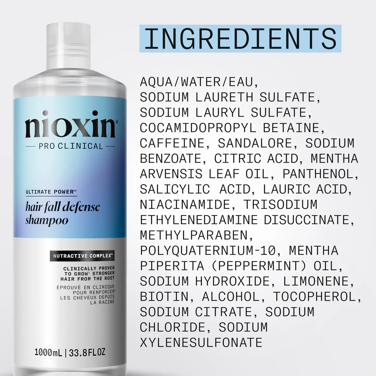 Nioxin Hair Fall Defense Shampoo 1000mL, view 7