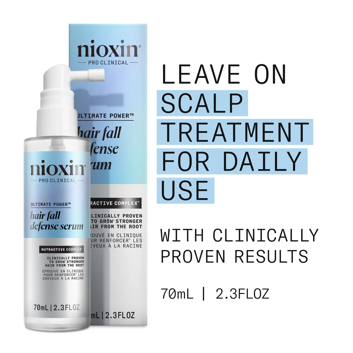 Nioxin Professional Hair Fall Defense Serum Leave-In Scalp Treatment 70ml, view 5