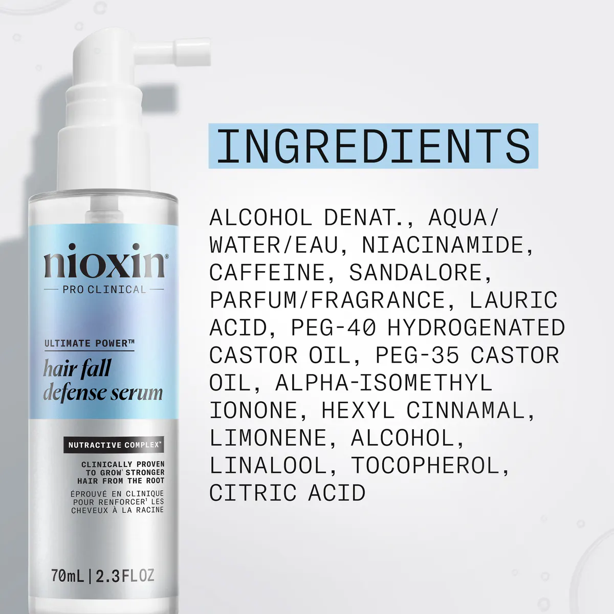 Nioxin Professional Hair Fall Defense Serum Leave-In Scalp Treatment 70ml, view 7
