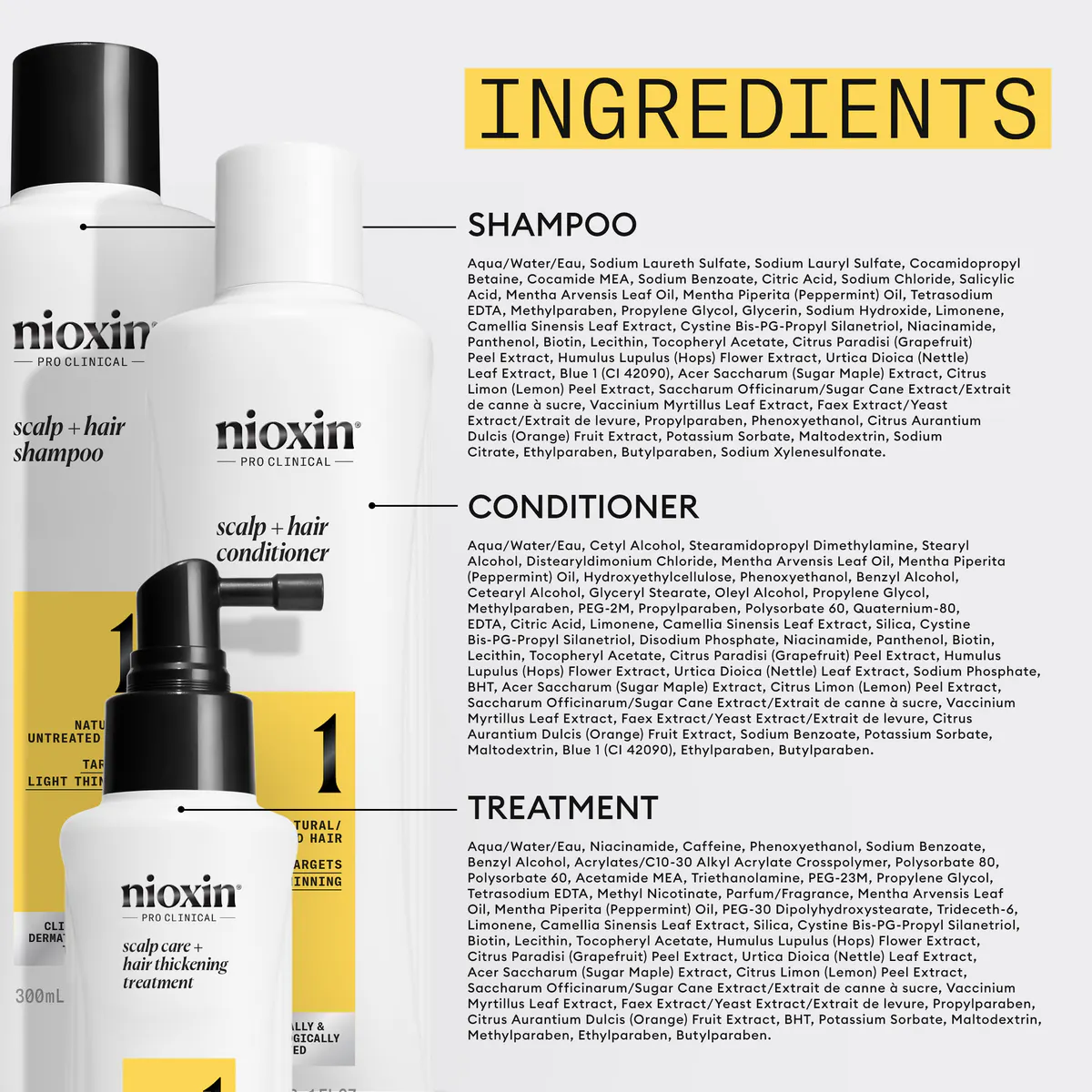 Nioxin Scalp + Hair Thickening System 1 Starter Trial Kit, view 8