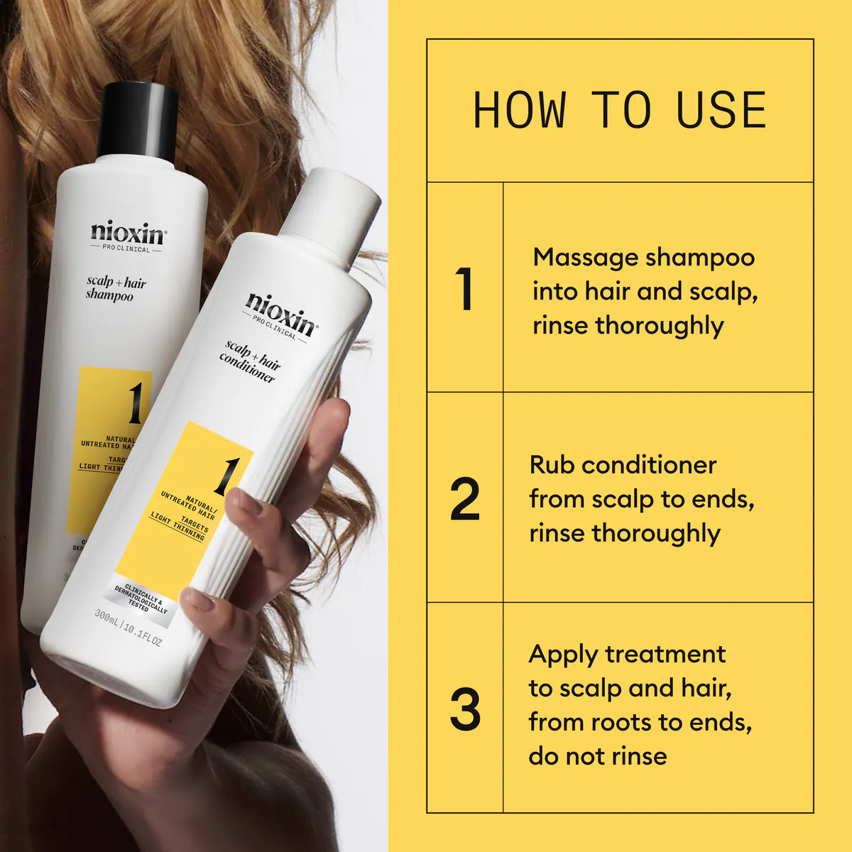 Nioxin Scalp + Hair Thickening System 1 Trio Pack, view 4
