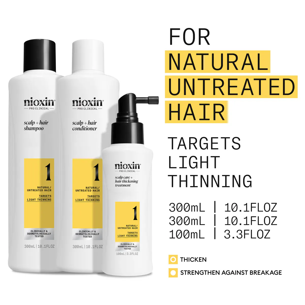 Nioxin Scalp + Hair Thickening System 1 Trio Pack, view 6
