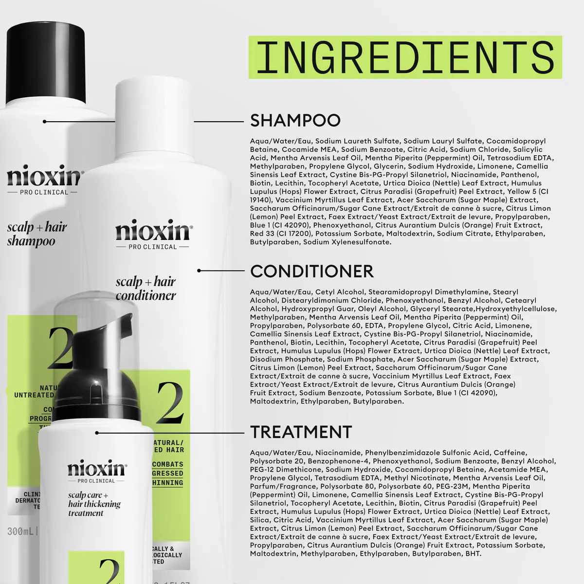 Nioxin Scalp + Hair Thickening System 2 Starter Trial Kit, view 8