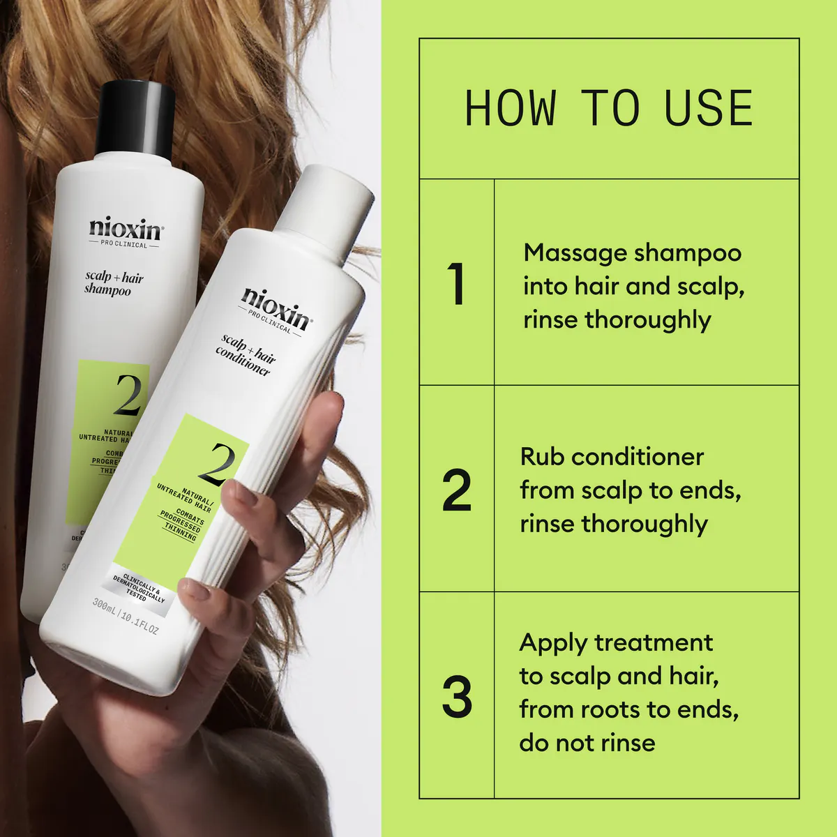Nioxin Scalp + Hair Thickening System 2 Trio Pack, view 3