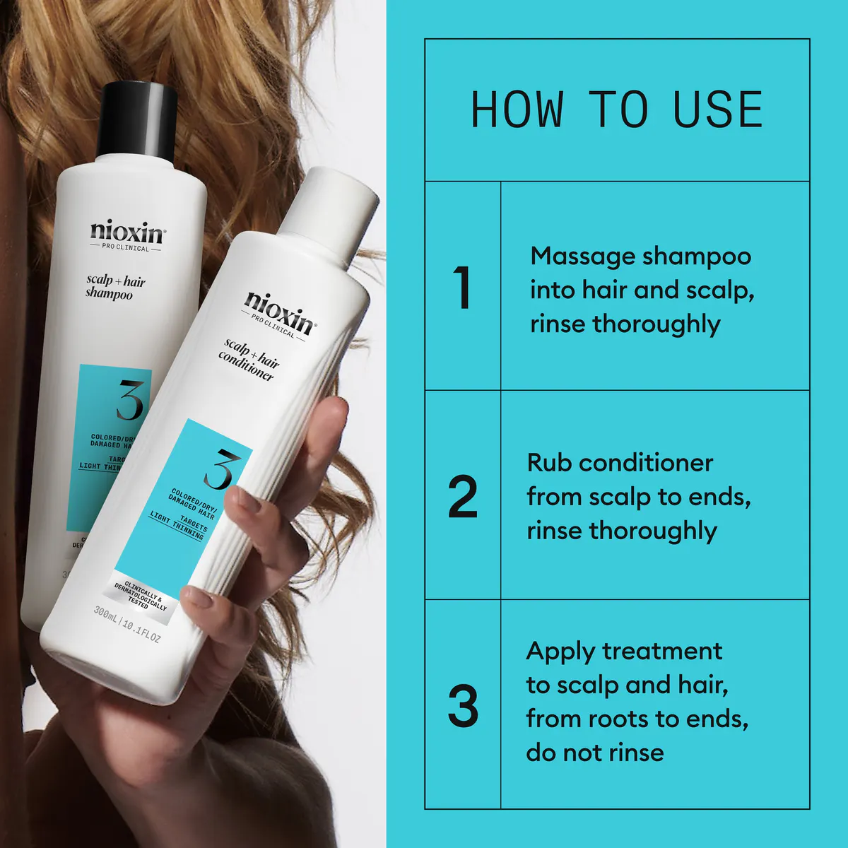 Nioxin Scalp + Hair Thickening System 3 Trio Pack, view 4