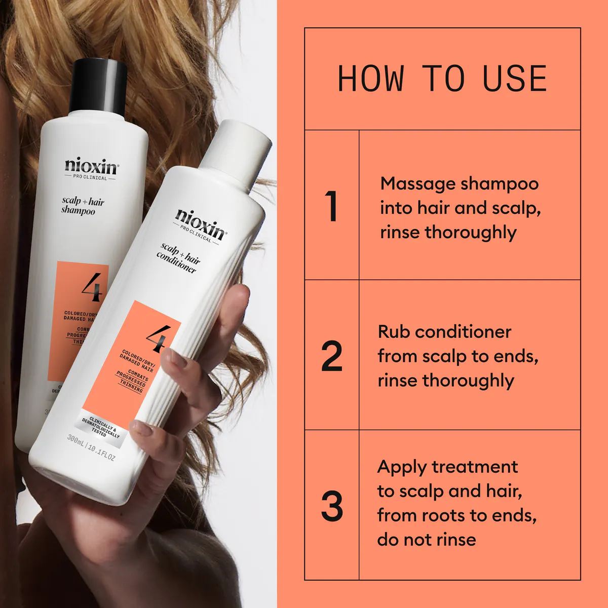 Nioxin Scalp + Hair Thickening System 4 Trio Pack, view 3