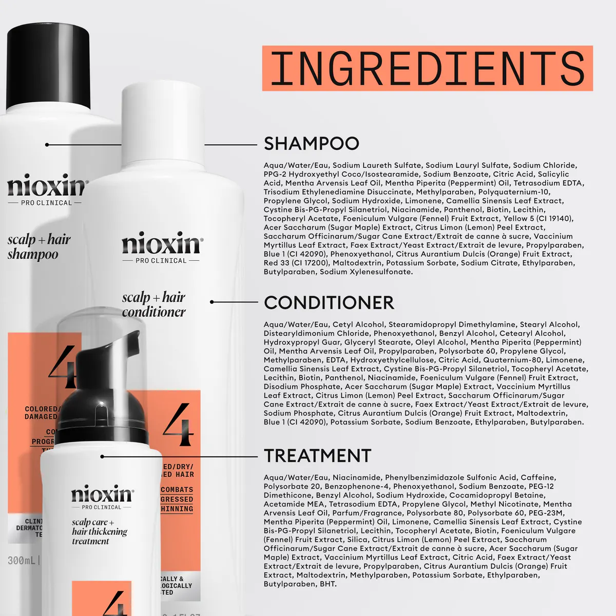 Nioxin Scalp + Hair Thickening System 4 Trio Pack, view 7