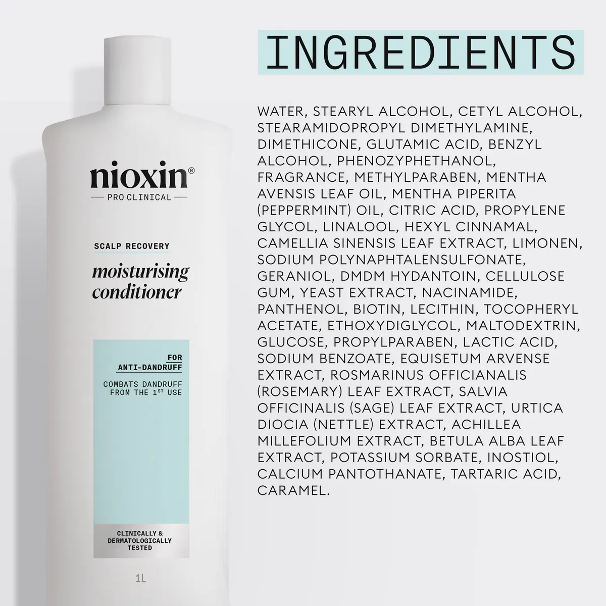 Nioxin Scalp Recovery System Moisturizing Conditioner 1000ml, view 5