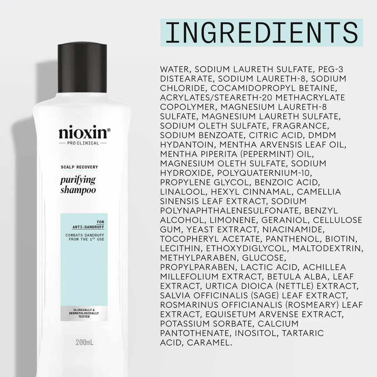 Nioxin Scalp Recovery System Purifying Shampoo 200ml, view 4