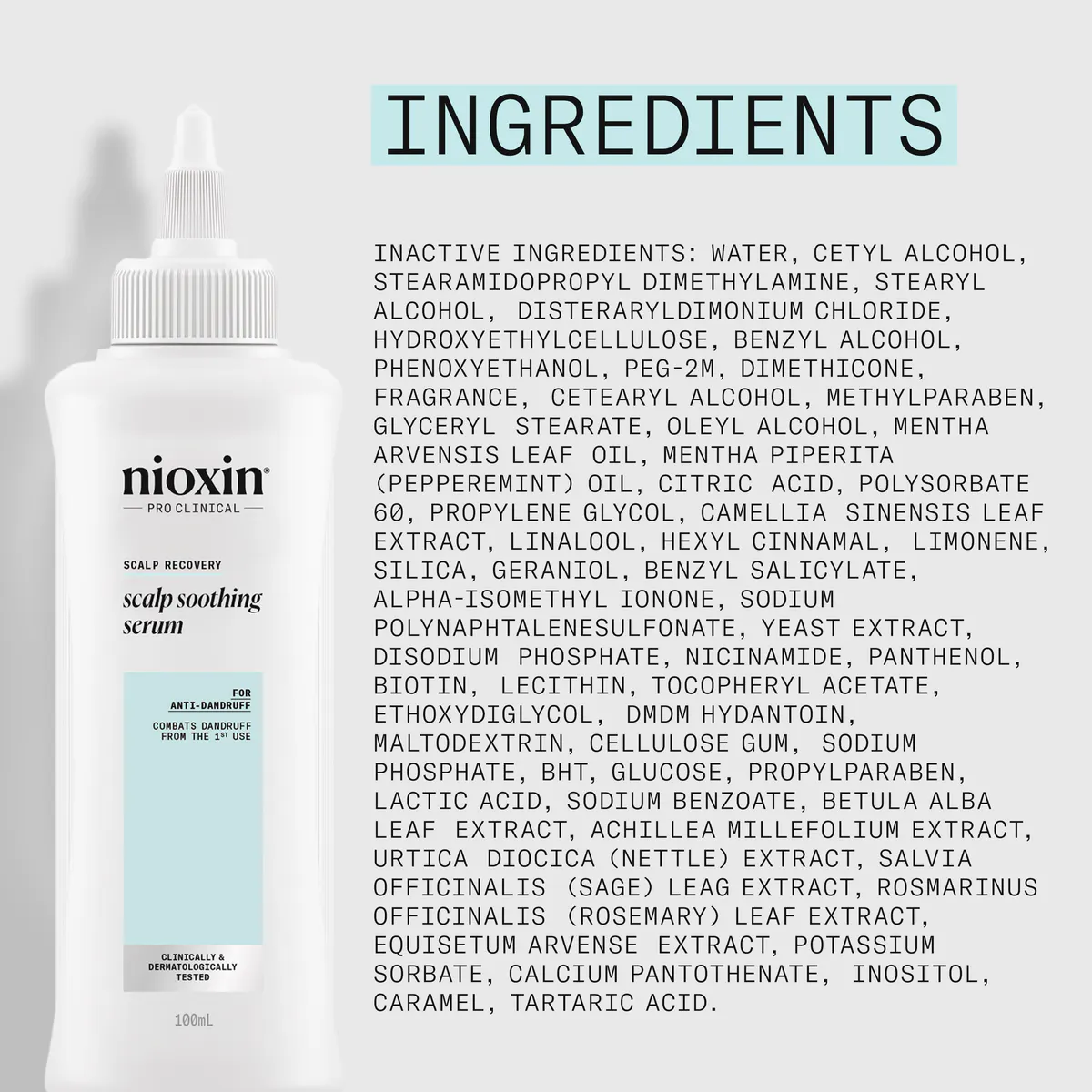 Nioxin Scalp Recovery System Scalp Soothing Serum 100ml, view 5