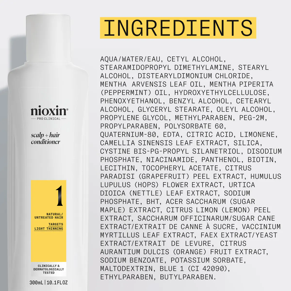 Nioxin System 1 Scalp + Hair Thickening Conditioner 300ml, view 6