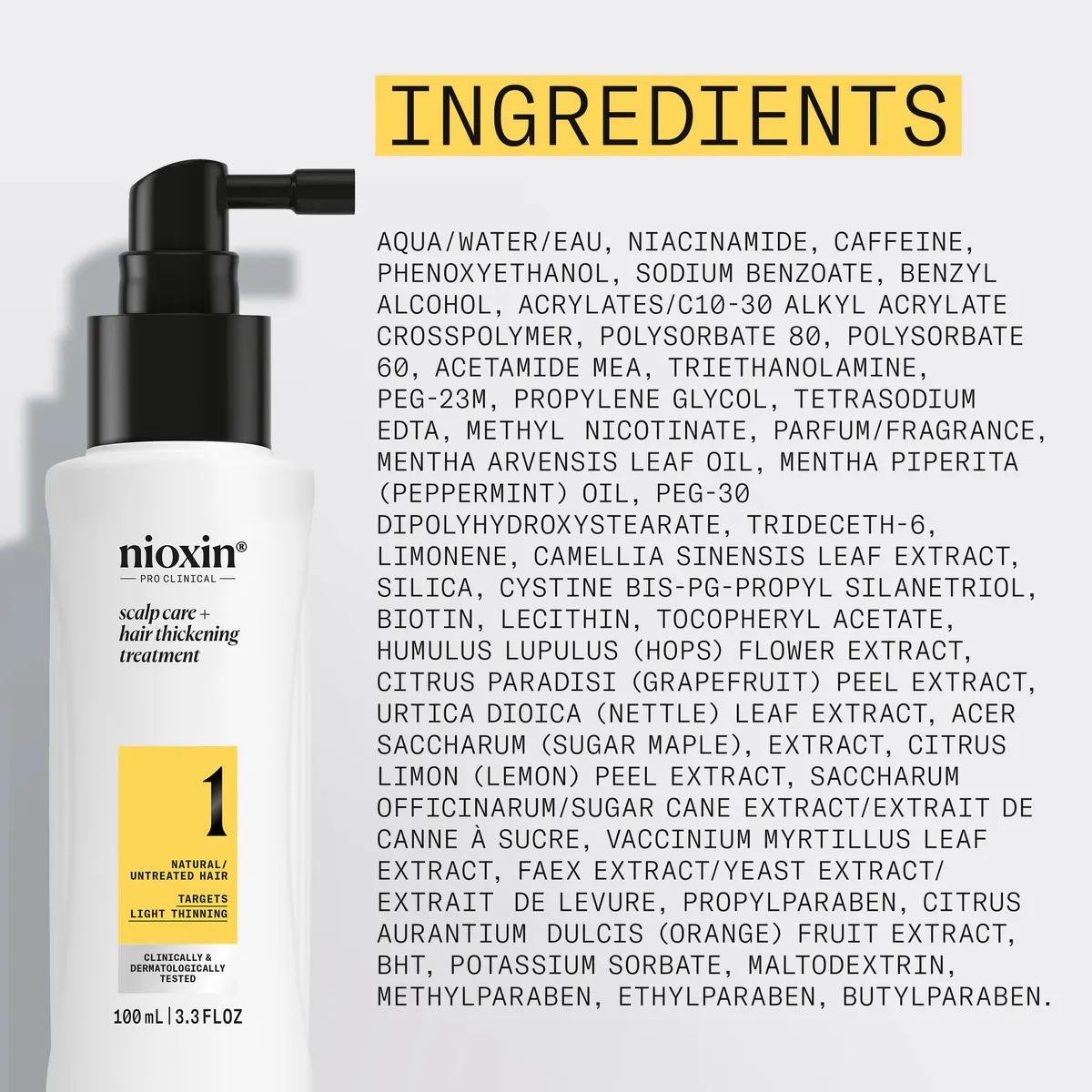 Nioxin System 1 Scalp + Hair Thickening Treatment 100ml, view 6