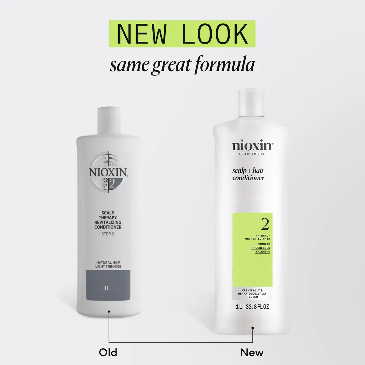 Nioxin System 2 Cleanser Shampoo and Scalp Therapy Revitalising Conditioner 1000ml Bundle, view 7