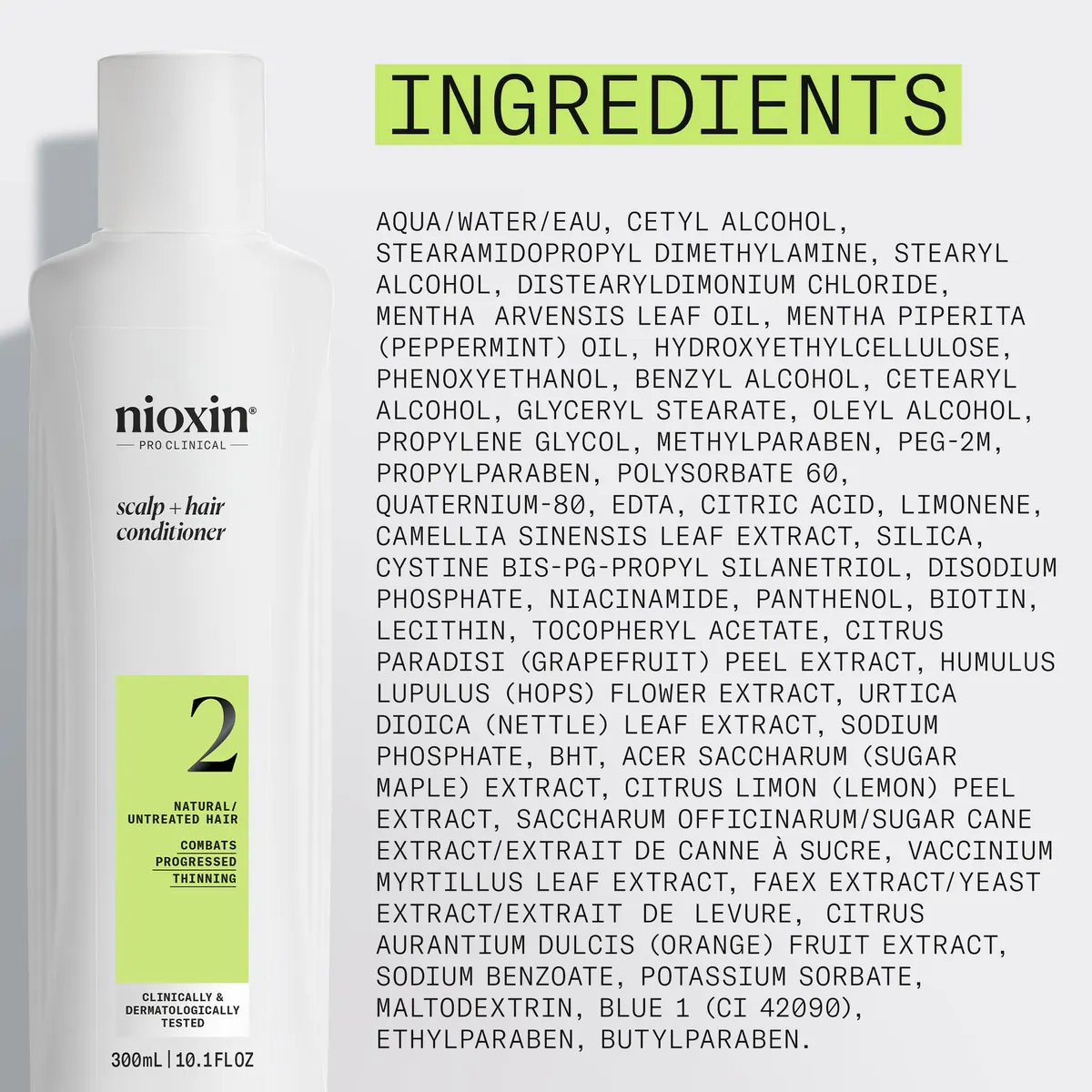 Nioxin System 2 Scalp + Hair Thickening Conditioner 300ml, view 6