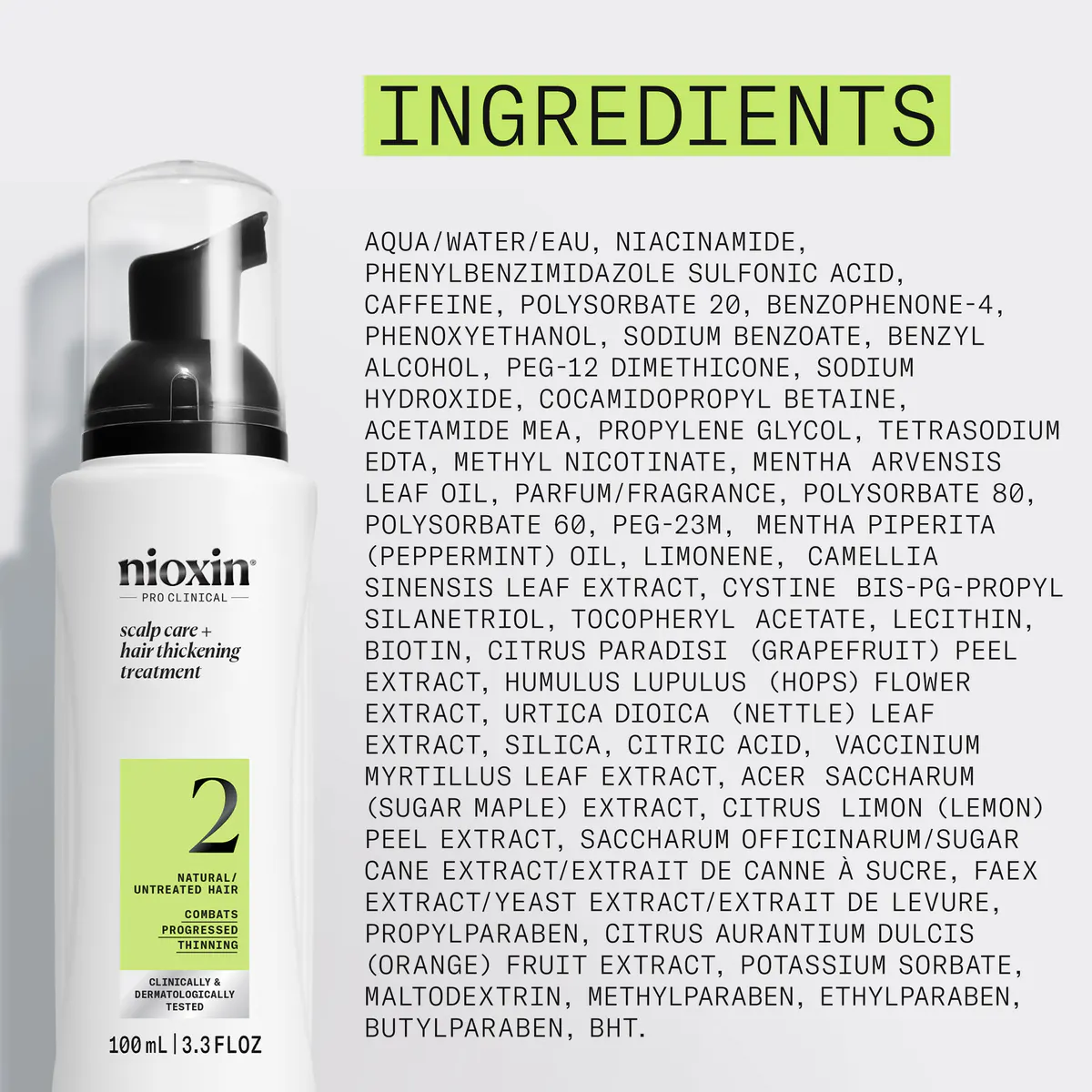 Nioxin System 2 Scalp + Hair Thickening Treatment 100ml, view 6