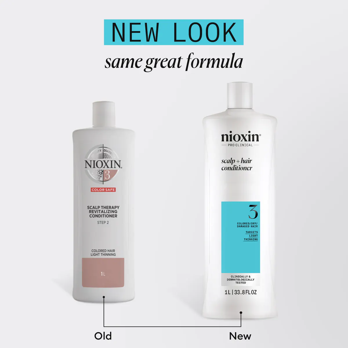 Nioxin System 3 Cleanser Shampoo and Scalp Therapy Revitalising Conditioner 1000ml Bundle, view 7