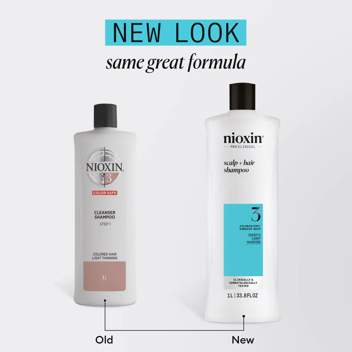 Nioxin System 3 Cleanser Shampoo and Scalp Therapy Revitalising Conditioner 1000ml Bundle, view 8