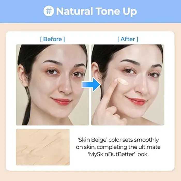 Numbuzin No.3 Porcelain Base Skip Tone Up Beige Cream 50ml, view 2
