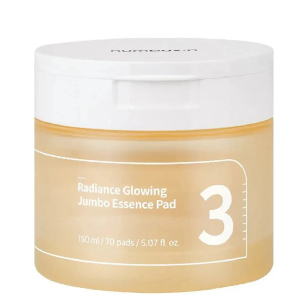 Numbuzin No.3 Radiance Glowing Jumbo Essence 70 Pads