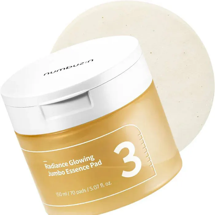 Numbuzin No.3 Radiance Glowing Jumbo Essence 70 Pads, view 4