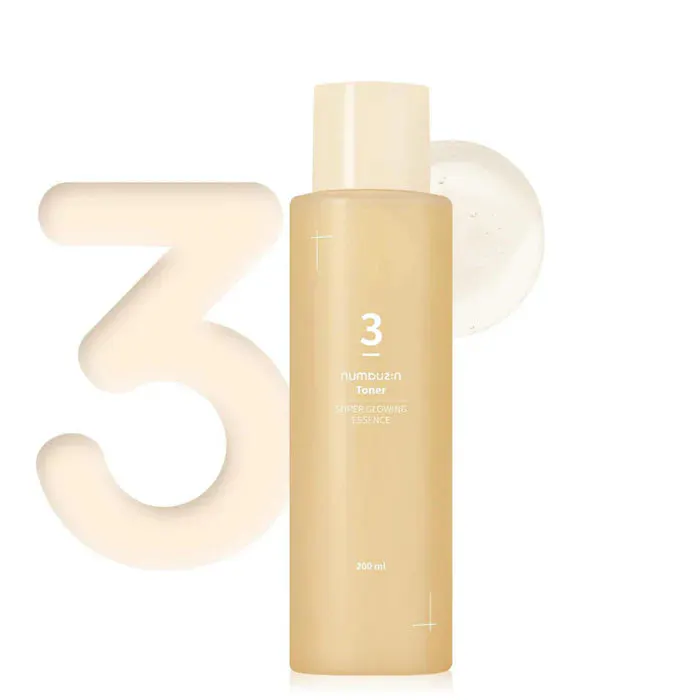 Numbuzin No.3 Super Glowing Essence Toner 200ml, view 6