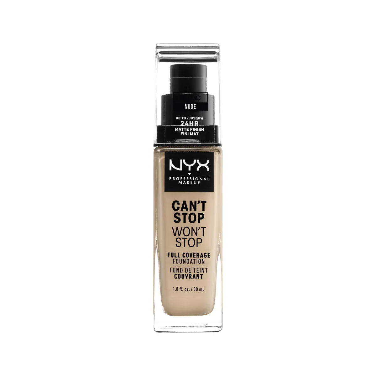 NYX Professional Makeup Can't Stop Won't Stop Full Coverage Liquid Foundation, view 5