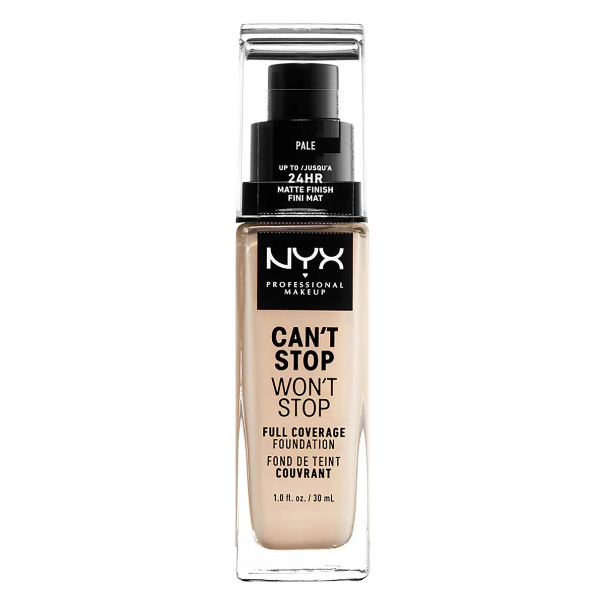 NYX Professional Makeup Can't Stop Won't Stop Full Coverage Liquid Foundation, view 8