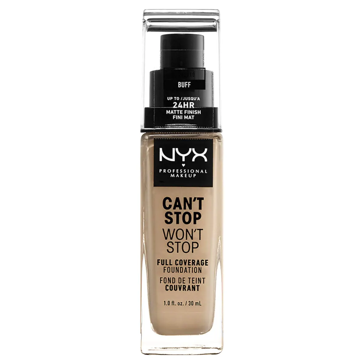 NYX Professional Makeup Can't Stop Won't Stop Full Coverage Liquid Foundation, view 9