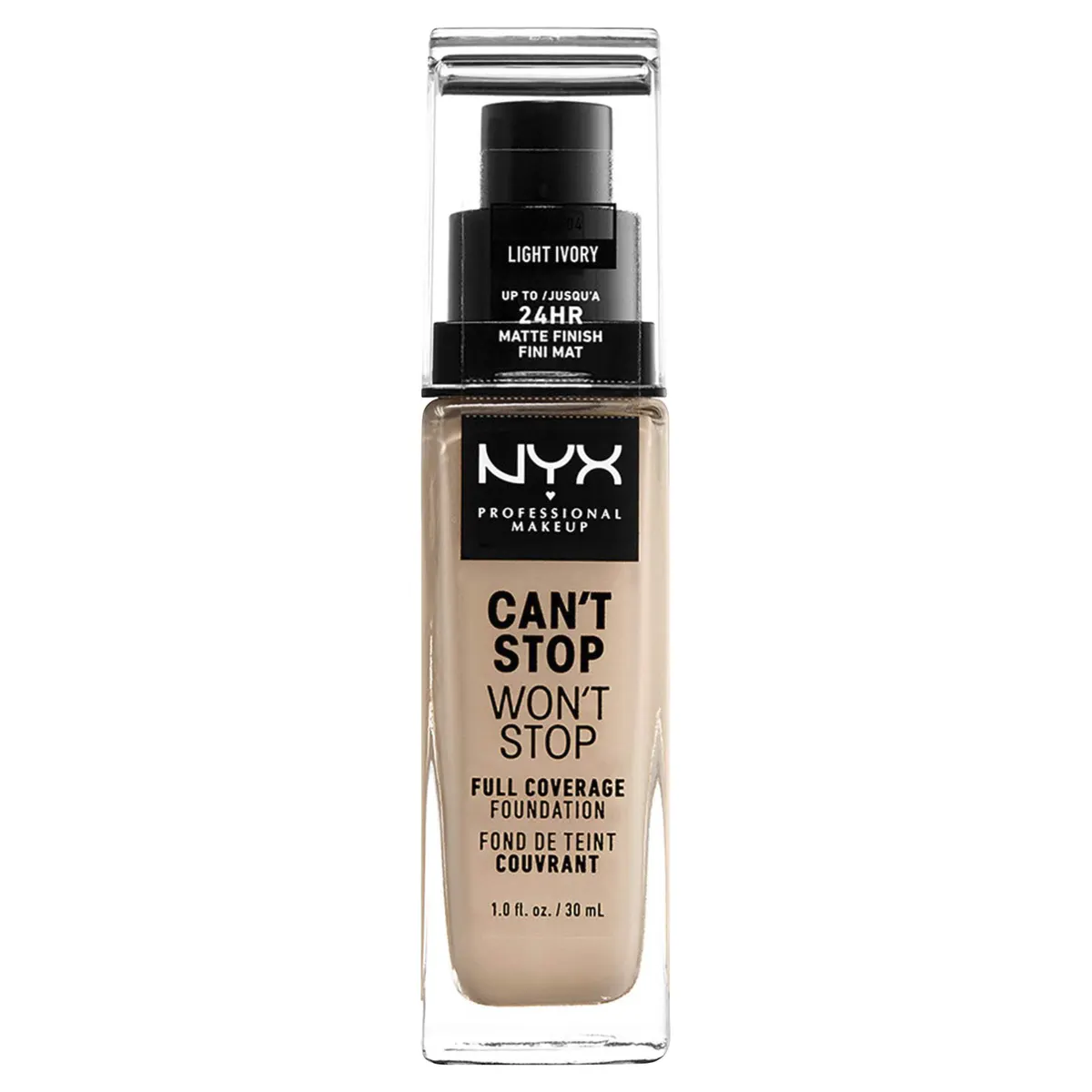 NYX Professional Makeup Can't Stop Won't Stop Full Coverage Liquid Foundation, view 12