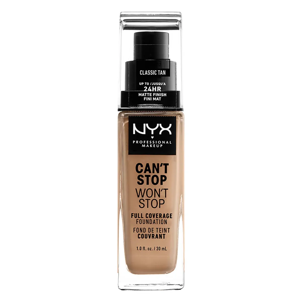 NYX Professional Makeup Can't Stop Won't Stop Full Coverage Liquid Foundation, view 14